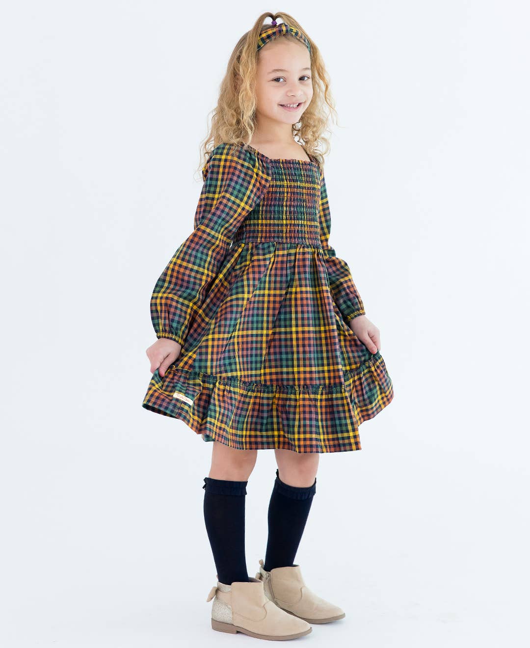Girls Black; White & Dark Navy 3-Pack Knee High Ruffle Socks