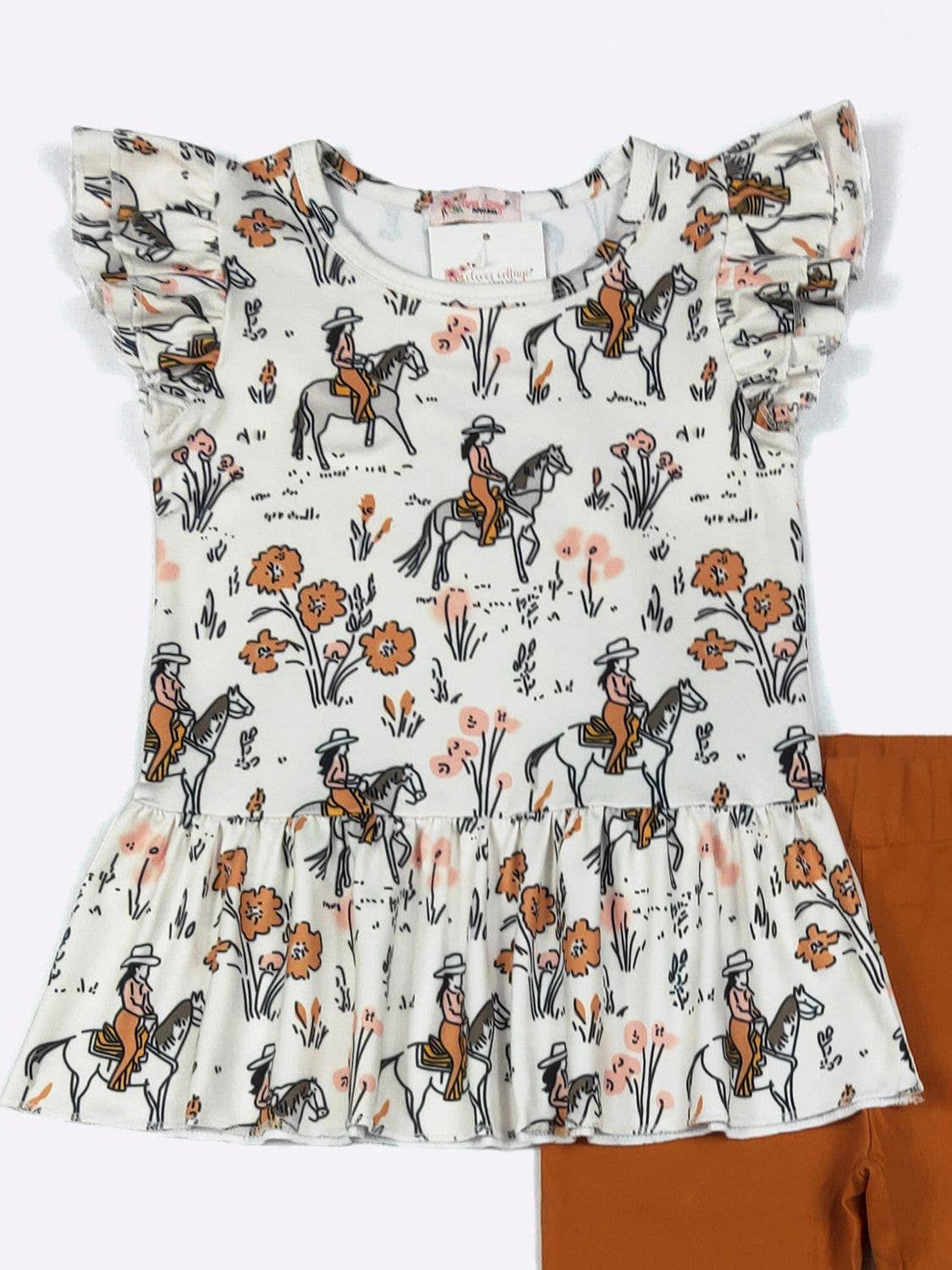 Tawny Cowgirl Girls Set