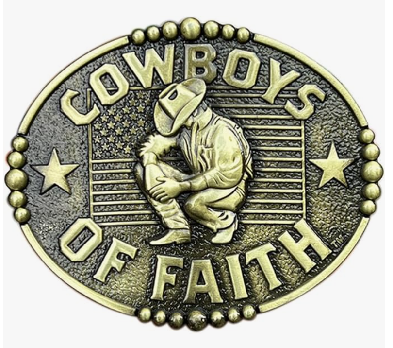 Cowboy of Faith Belt Buckle 1802