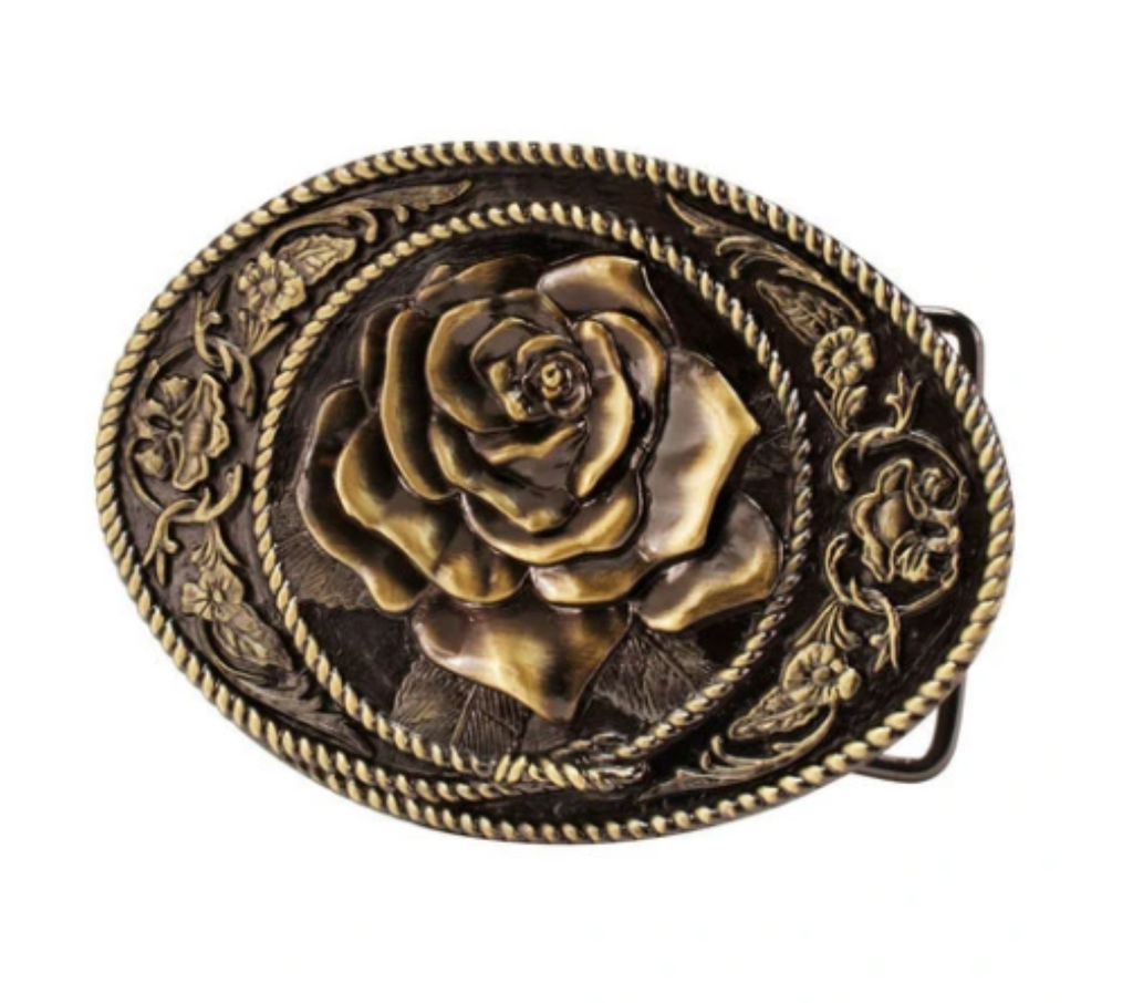 Flora Cowgirl Western Cowboy Belt Buckle 1461
