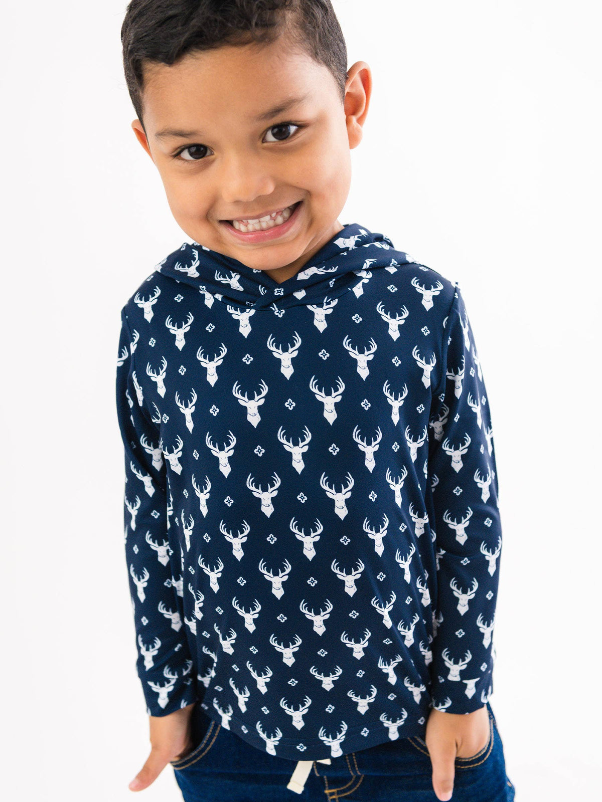 Boys Little Deer Lodge Knit Short Sleeve Performance Polo