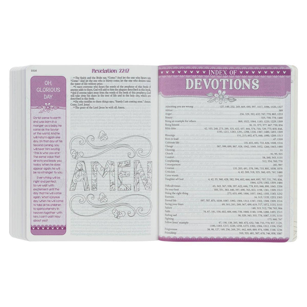 ESV My Creative Bible for Girls Softcover, Pink Floral