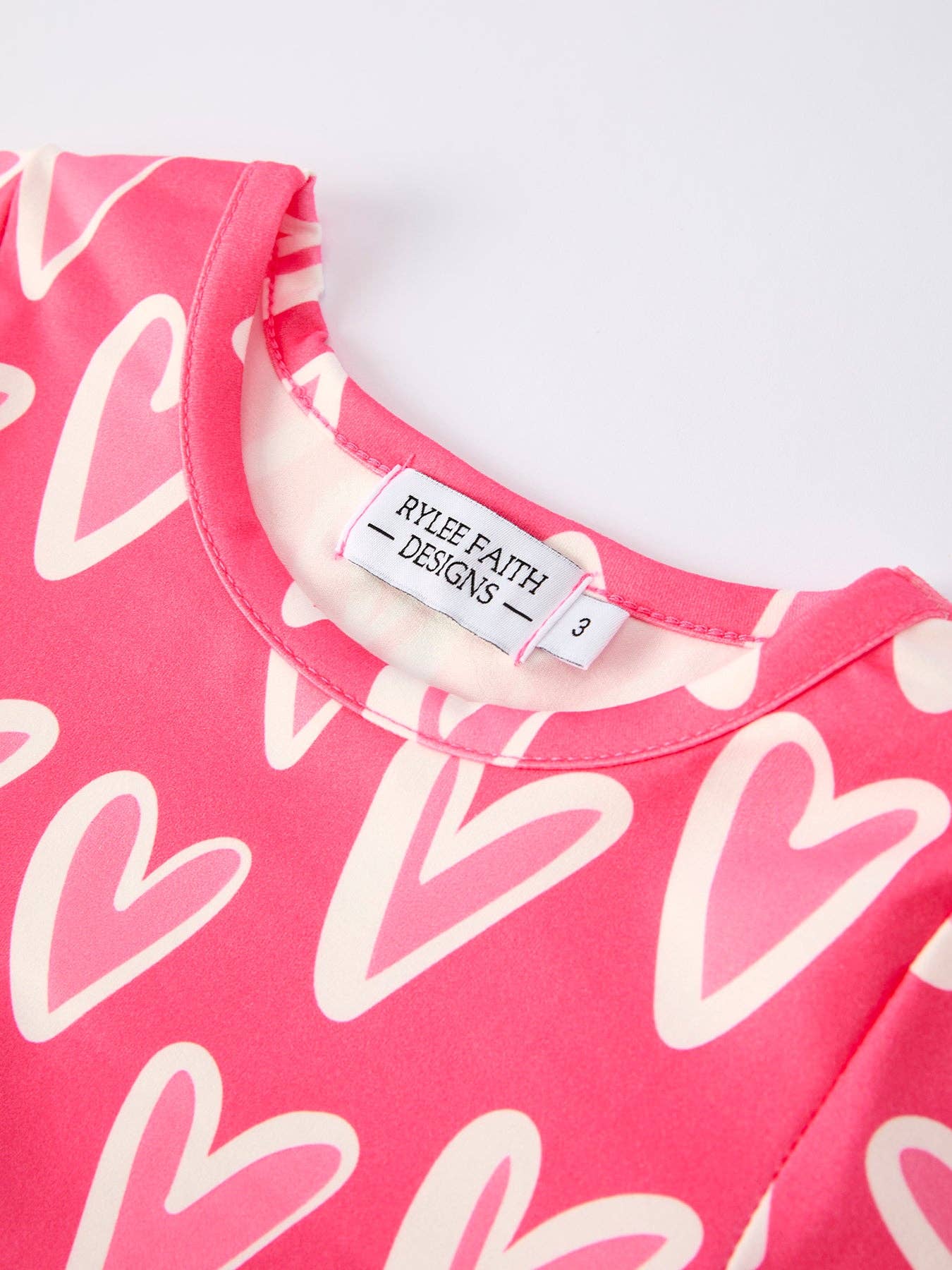 Valentine’s Day Girls Dress – Sweetheart Heart Print, Solid Pink, or Checker Bow Design
