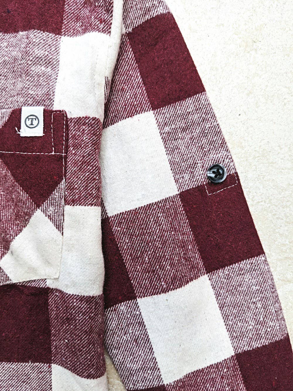 Boys Flannel Shirt with Removable Tie