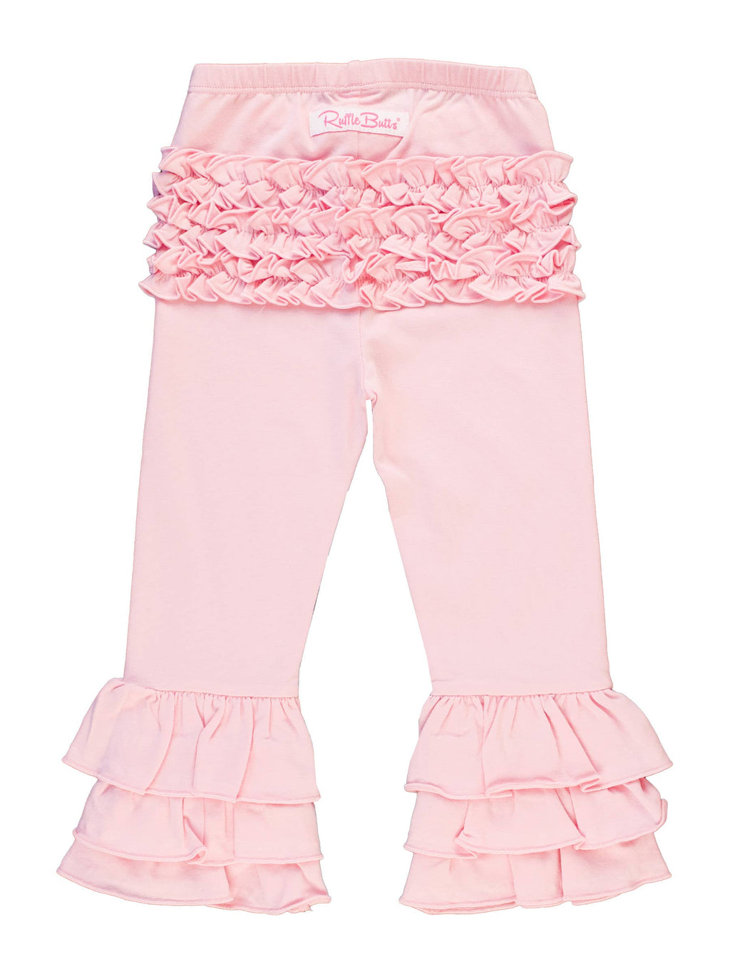 Baby Girls Pink Ruffle Flare Pants