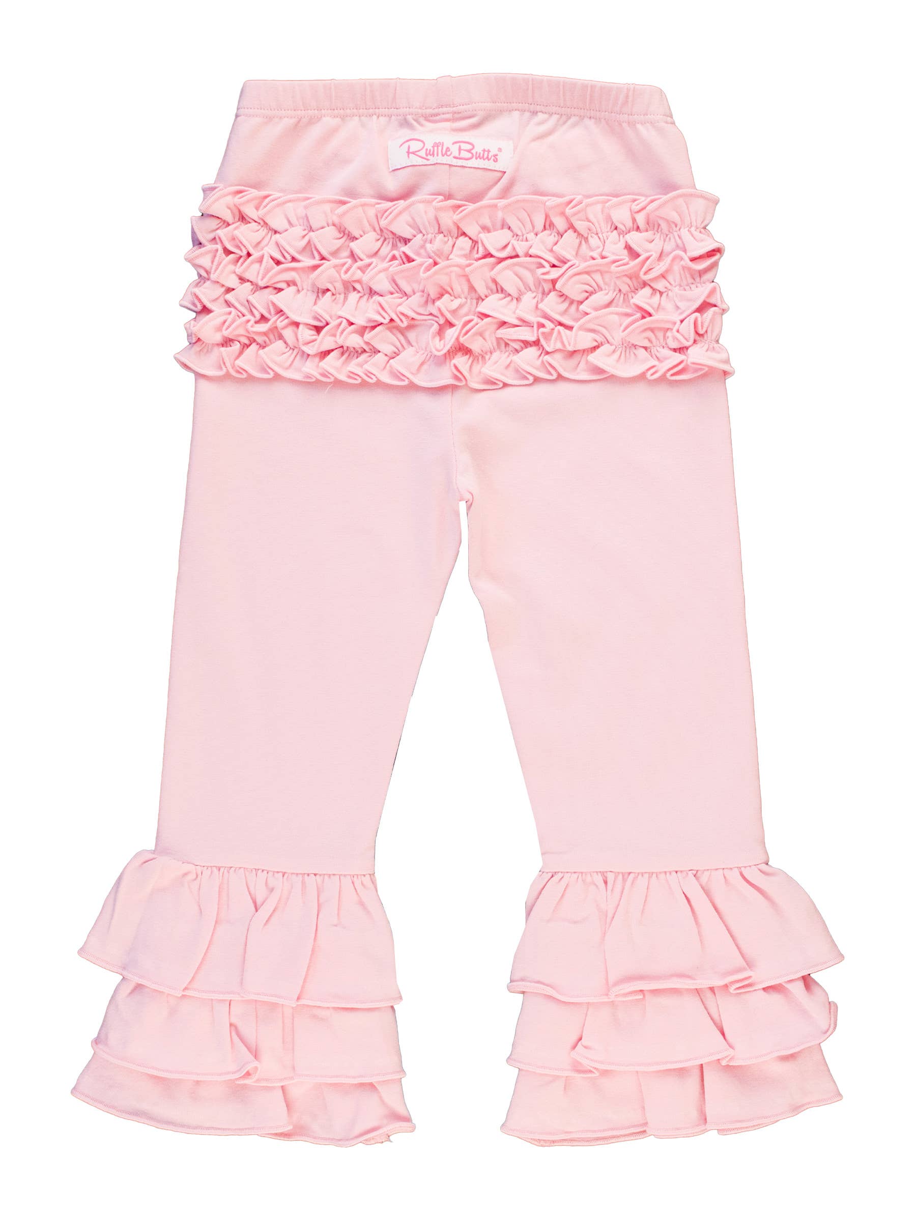 Baby Girls Pink Ruffle Flare Pants