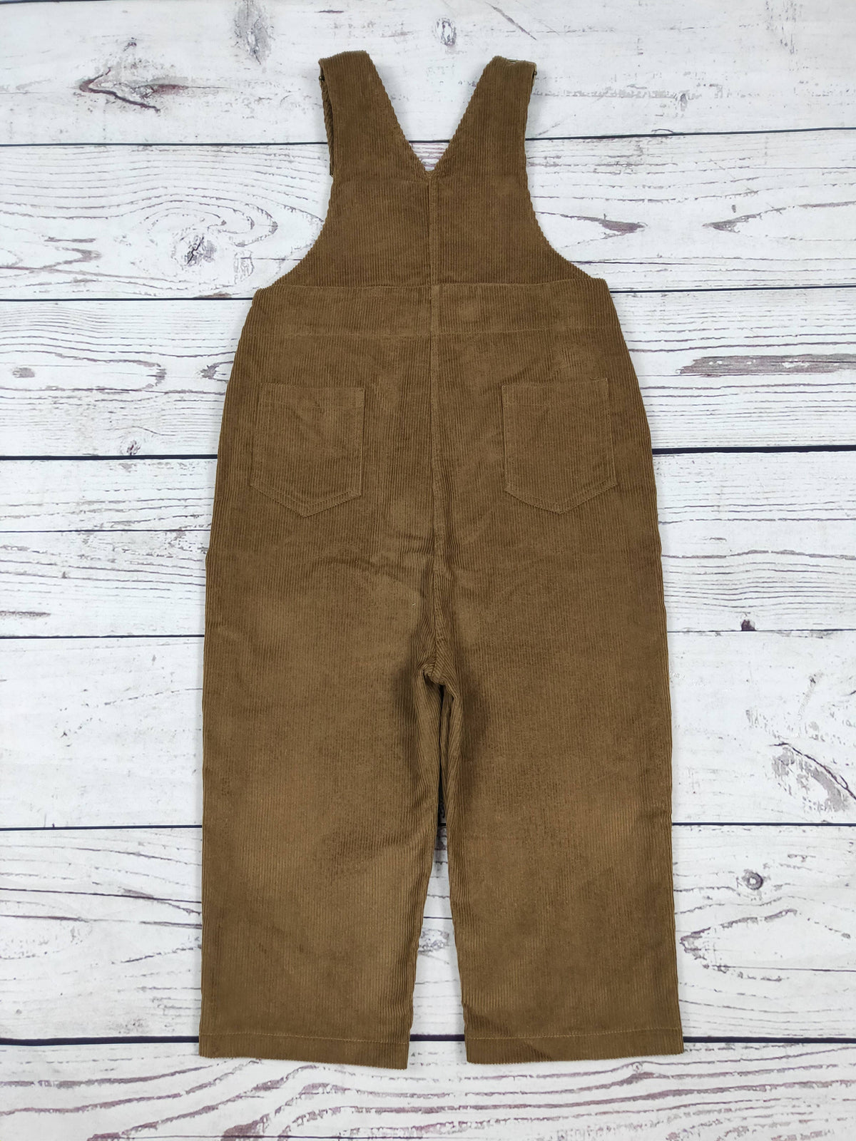 Toddler Kids Brown Corduroy Overalls