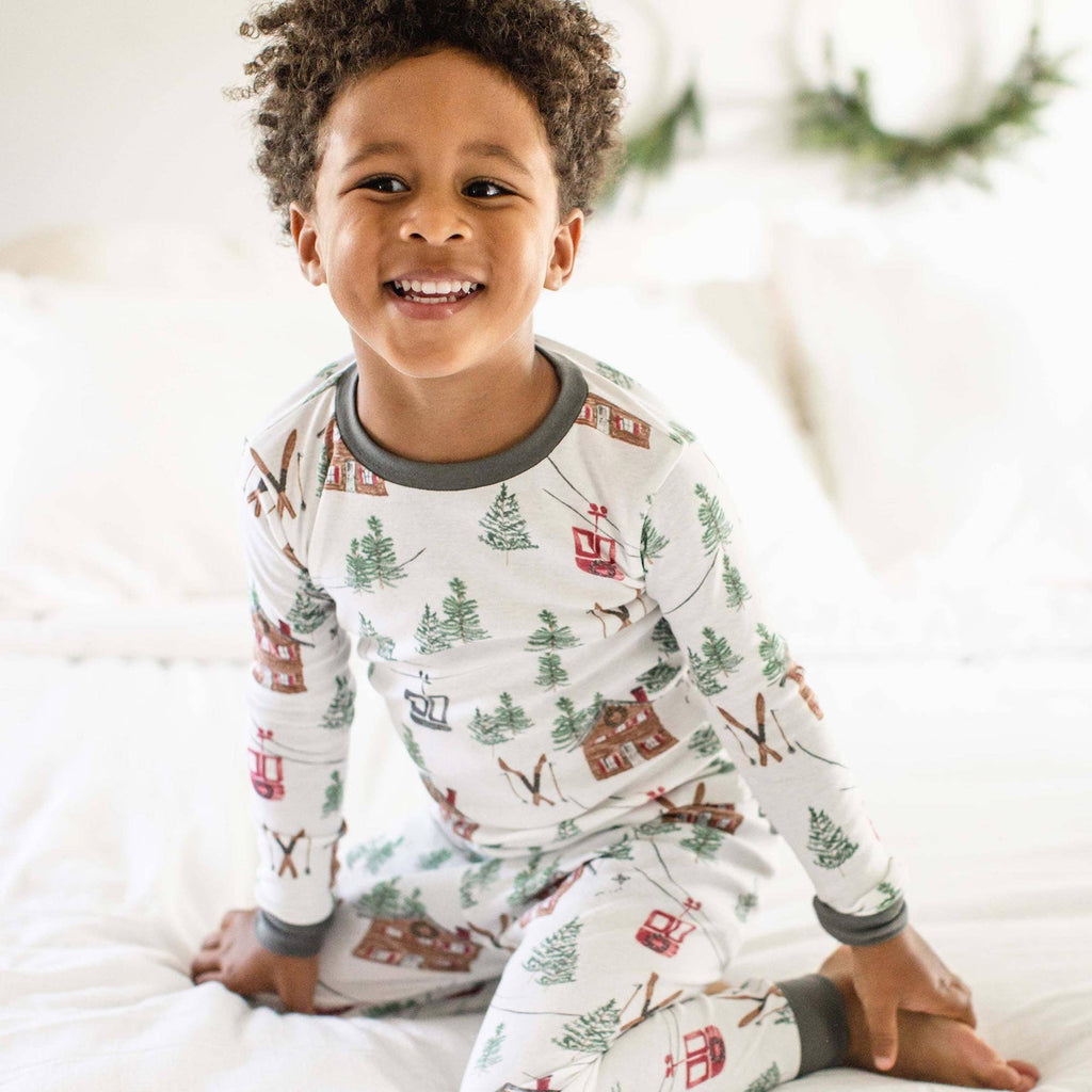 Ski The Alps Matching Family Pajamas