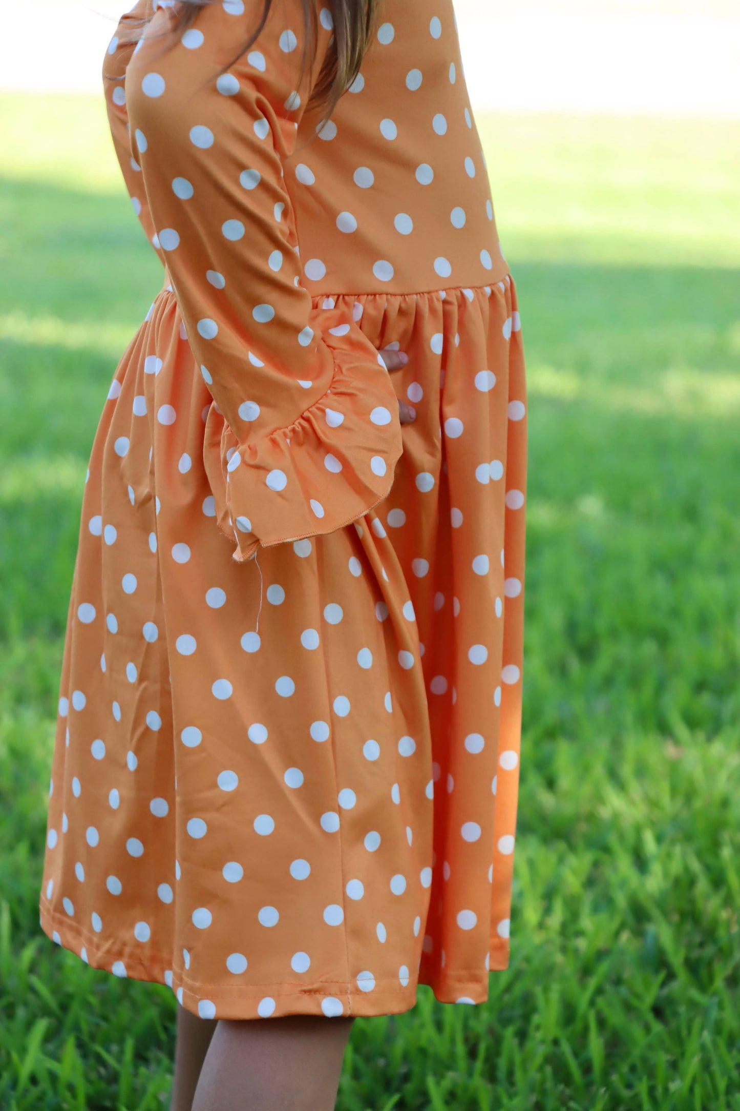 Thanksgiving Day Fall Pumpkin Print Dress