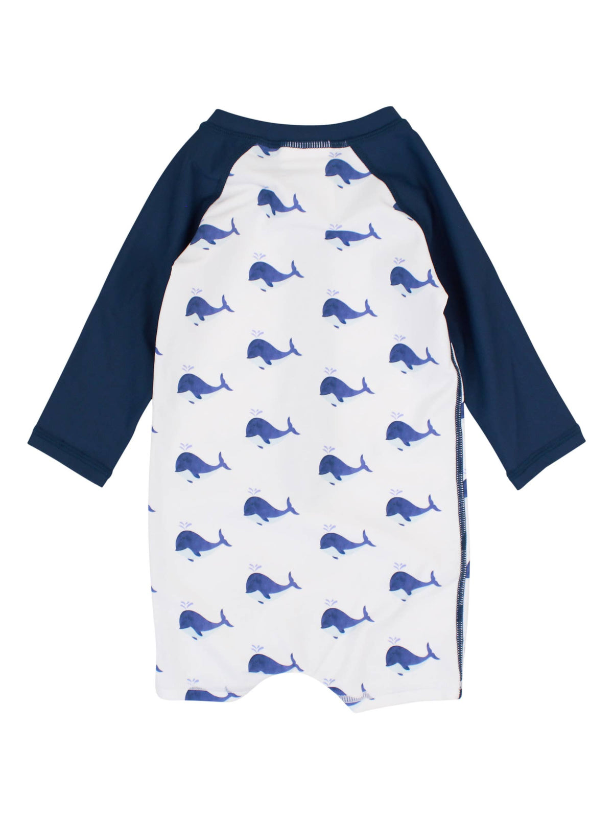 Baby Boys Whale Friends Long Sleeve One Piece Rash Guard Swimsuit