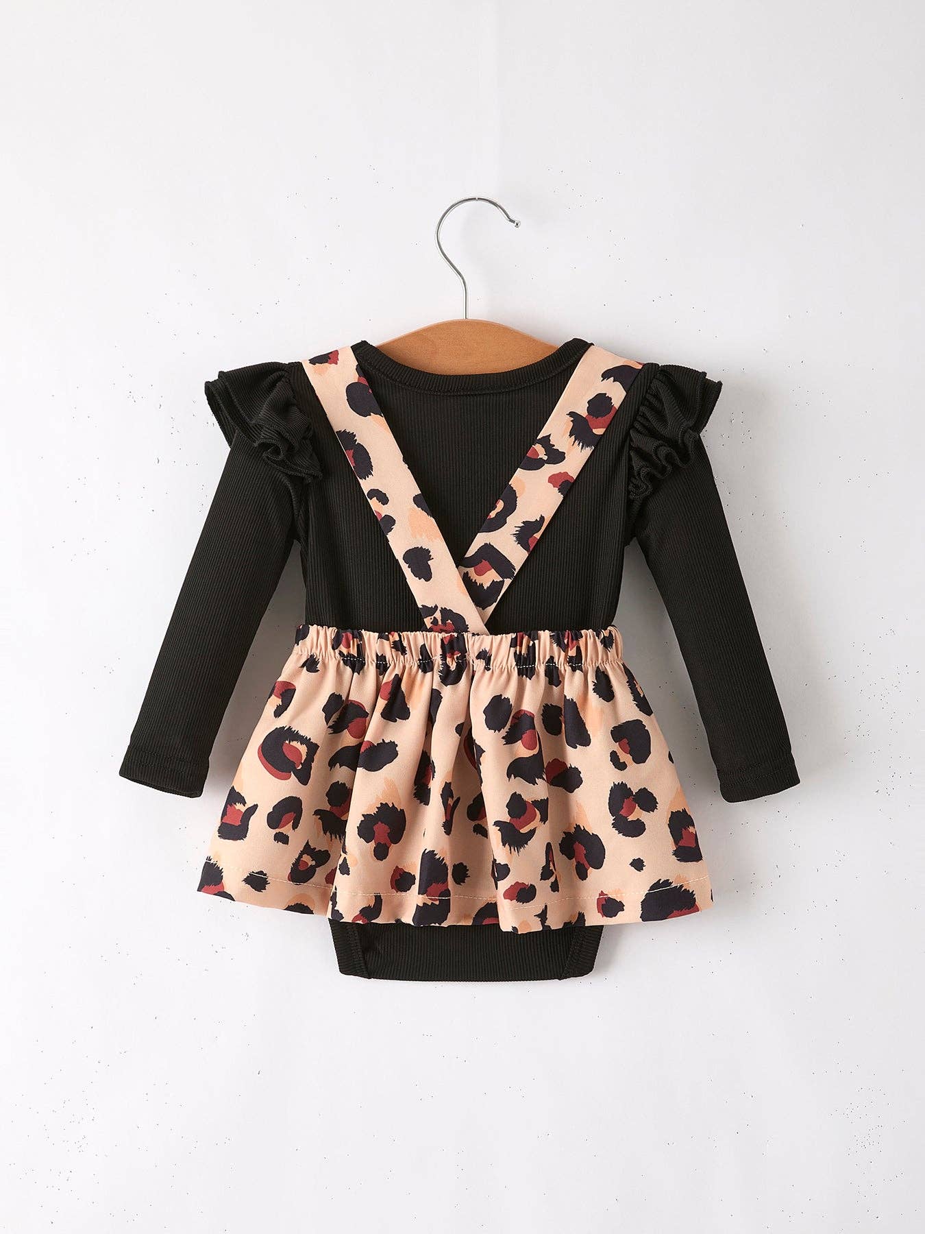Girls Leopard Romper