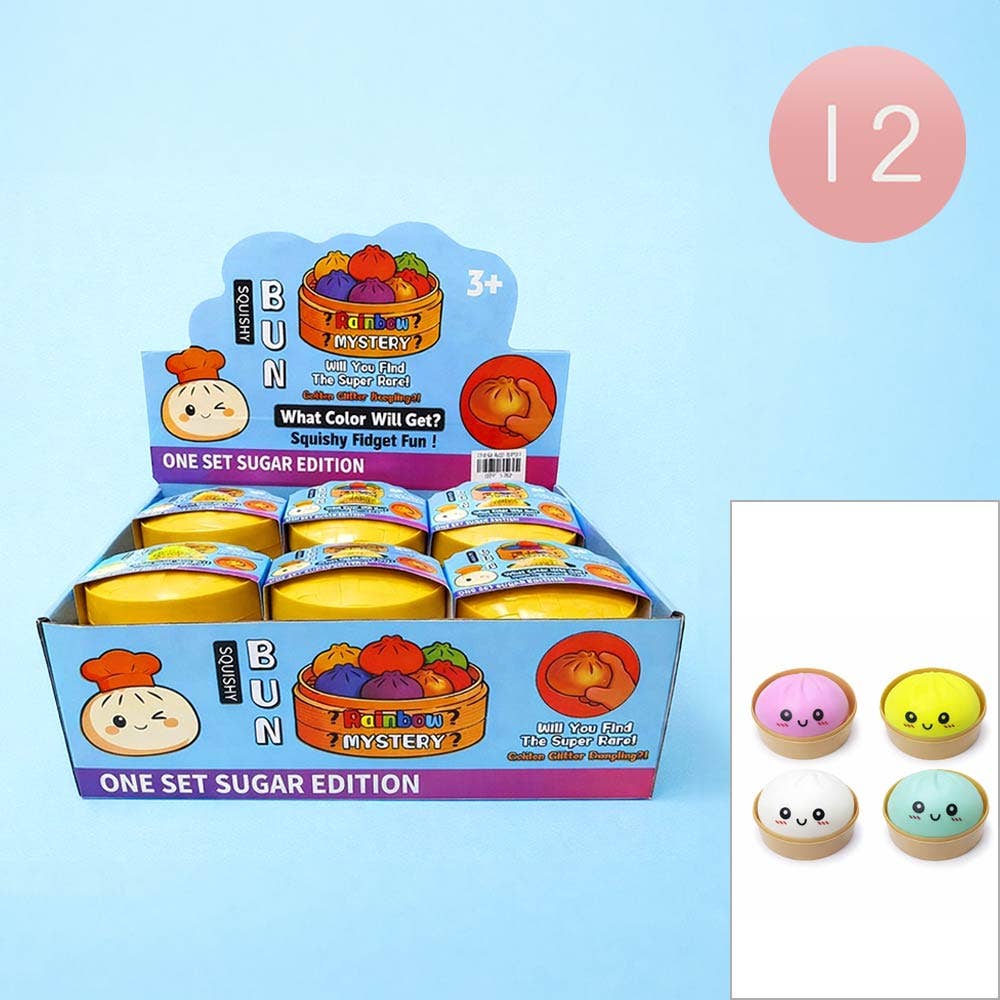12PCS - Mystery Squishy Dumpling Stress Relief Squeeze Toy