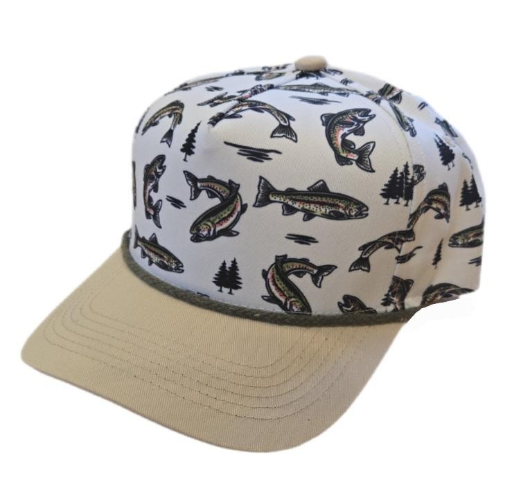 Sandstone Rainbow Trout Snapback Hat
