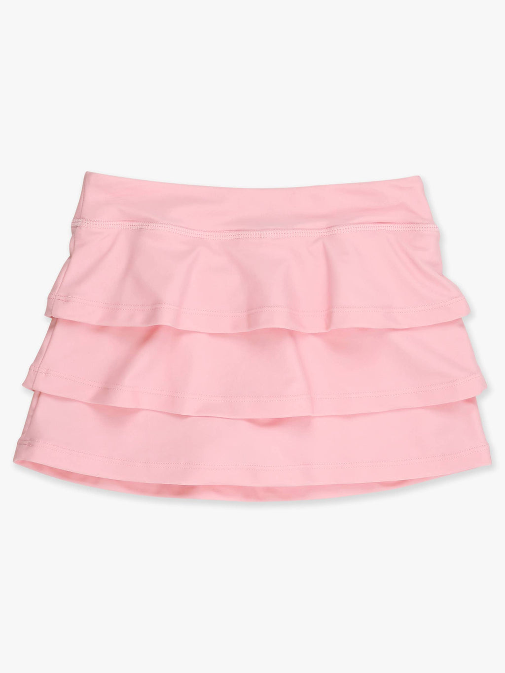 Girls Pink Tiered Active Skort