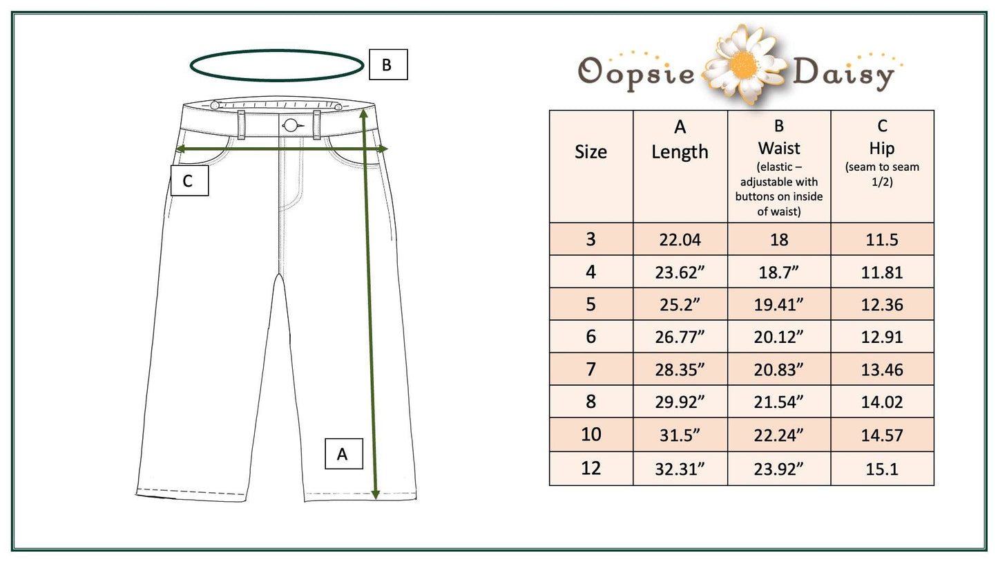 Kids Medium Wash Wide Leg Denim Jean Fall Winter Pant