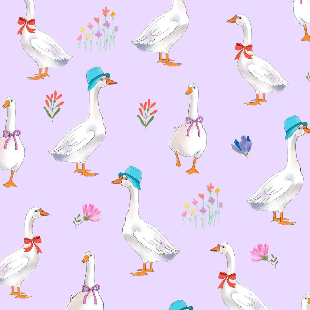 Baby Muslin Swaddle Blanket 47x47 Cute Goose