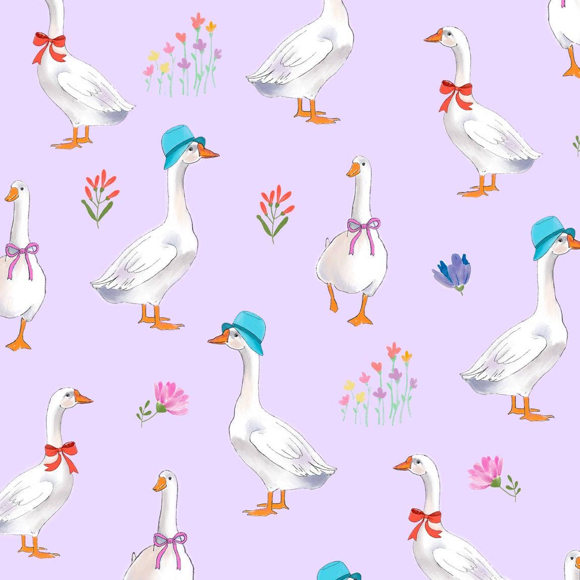 Baby Muslin Swaddle Blanket 47x47 Cute Goose