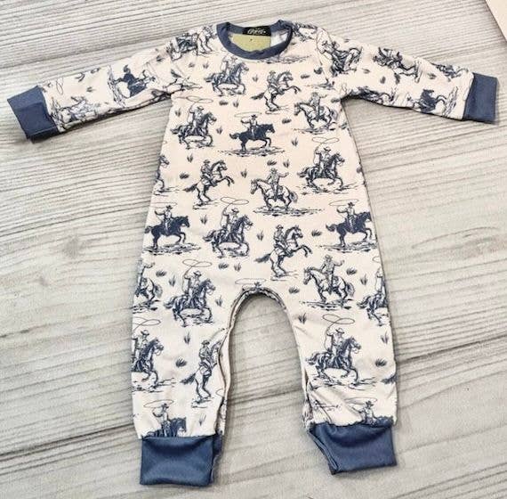 Indigo Lassoing Boy Romper