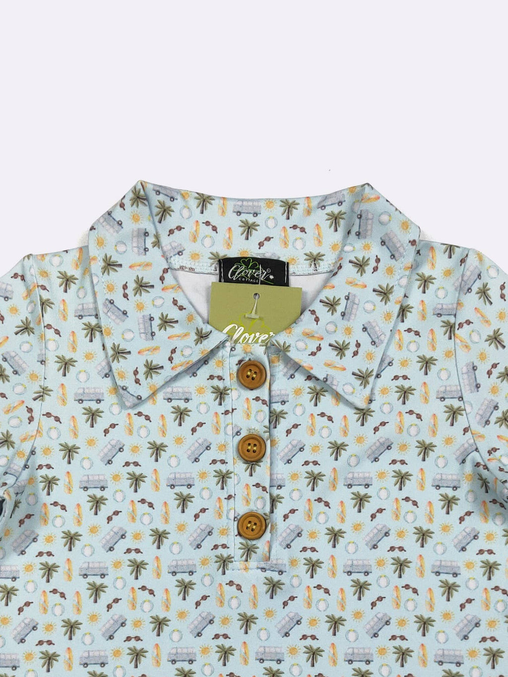 Beach Dude Boy Collar Shirt
