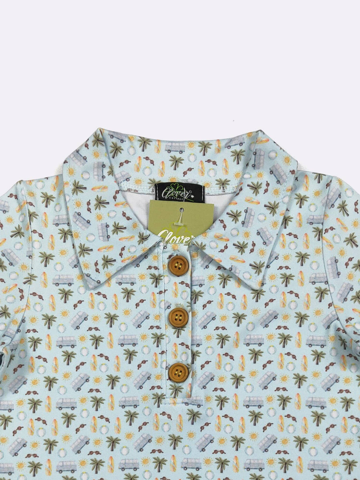 Beach Dude Boy Collar Shirt