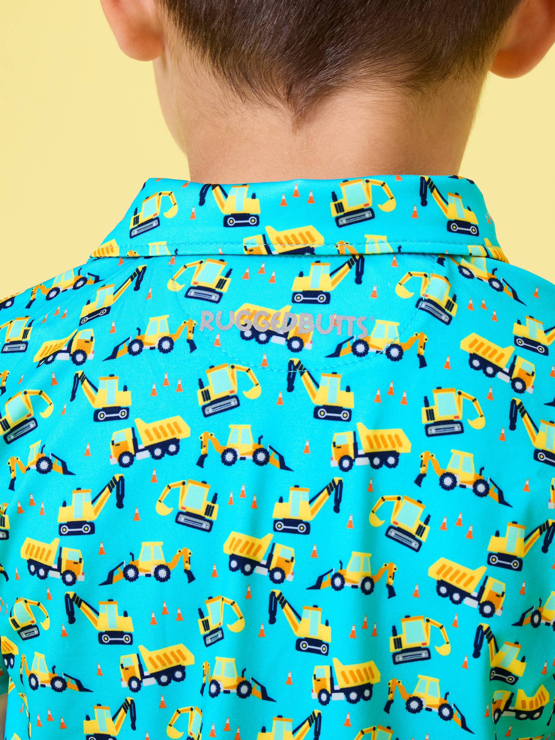 Boys Under Construction Knit Short Sleeve Performance Polo