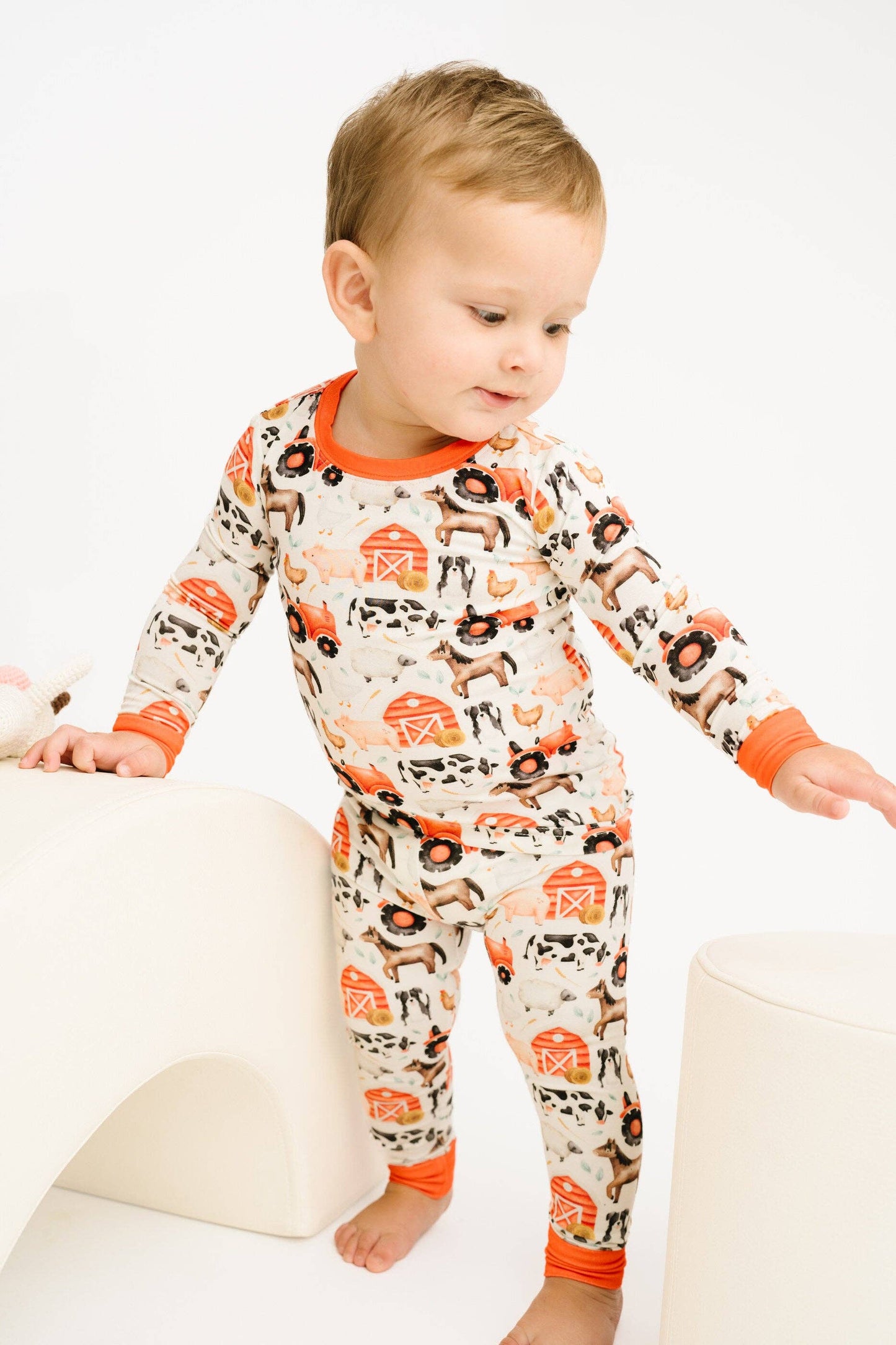 Little Red Barnyard Bamboo Set