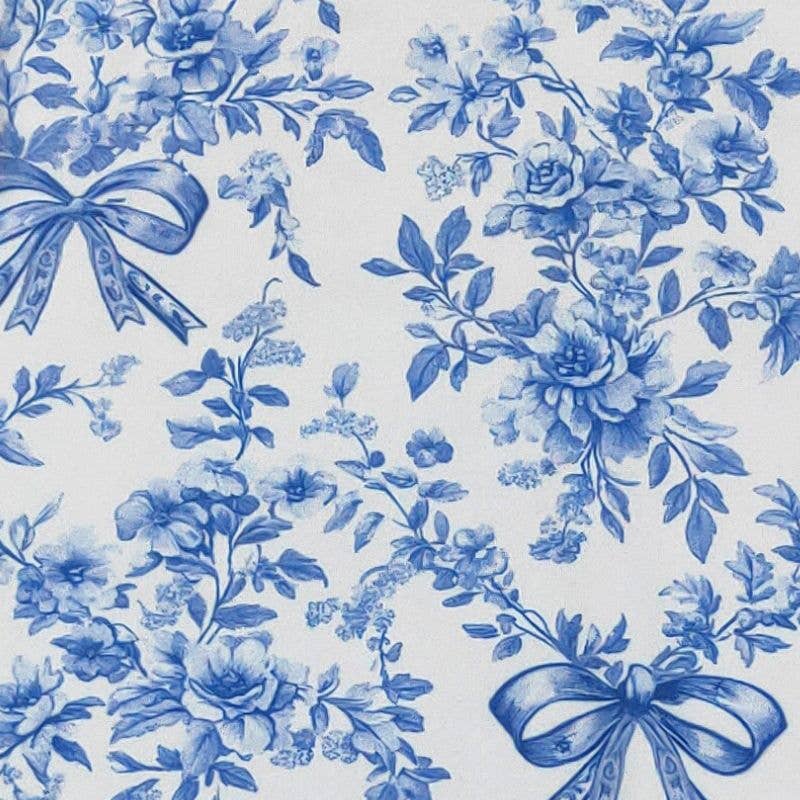 Blue Chinoiserie Girls Dress