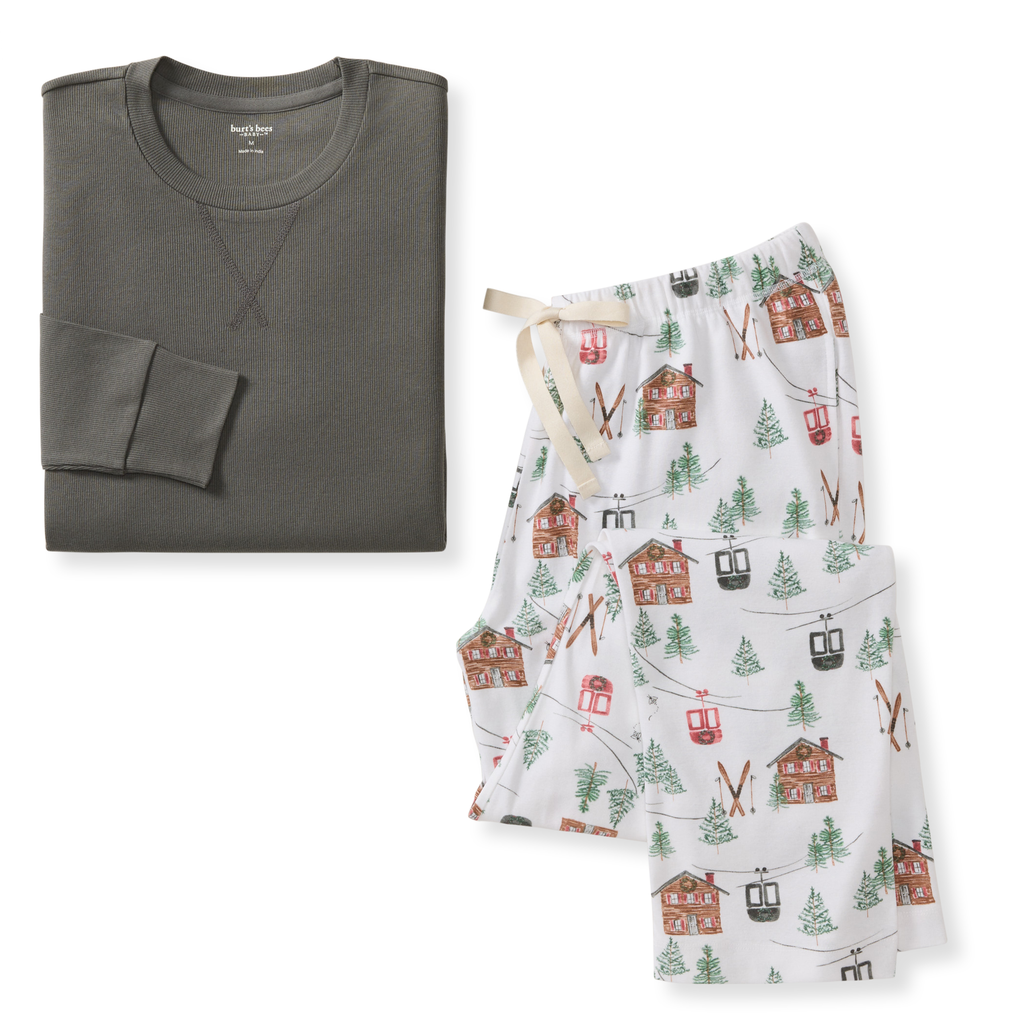 Ski The Alps Matching Family Pajamas