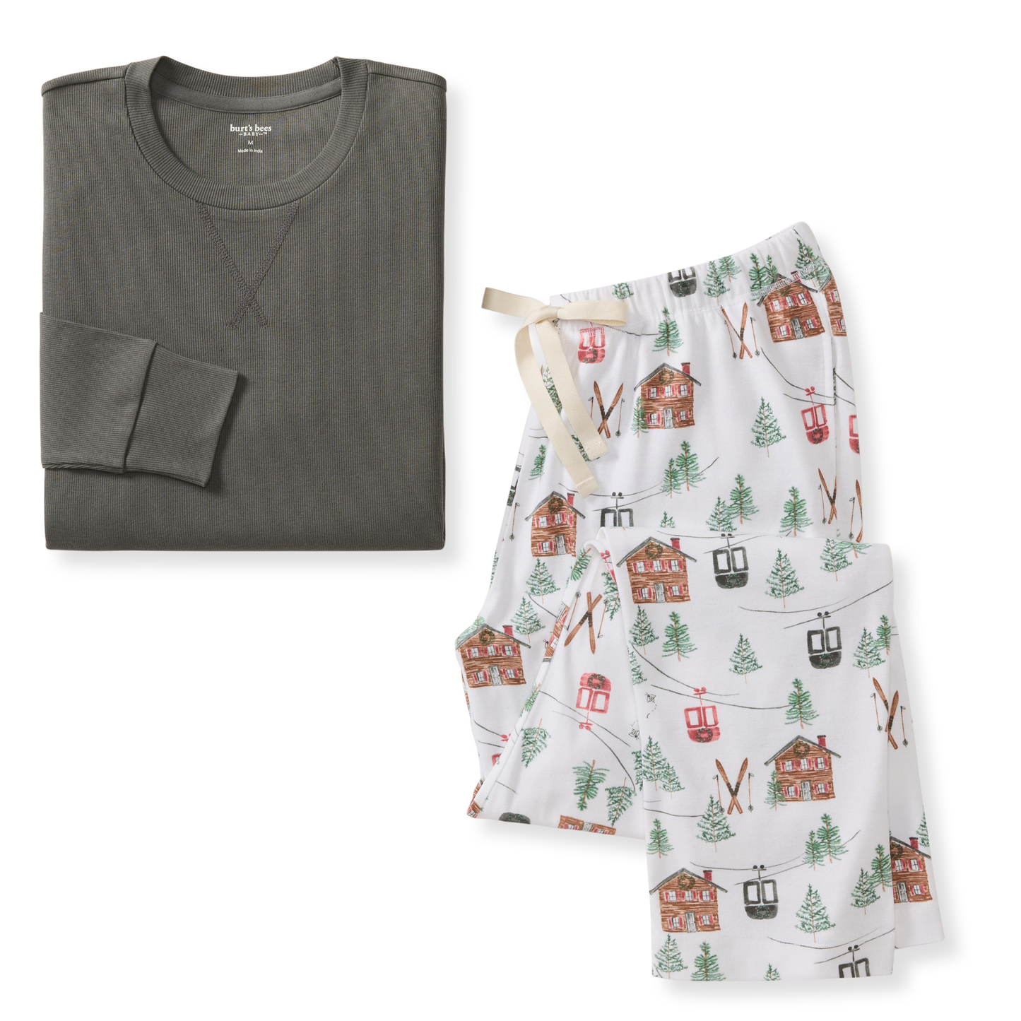 Ski The Alps Matching Family Pajamas