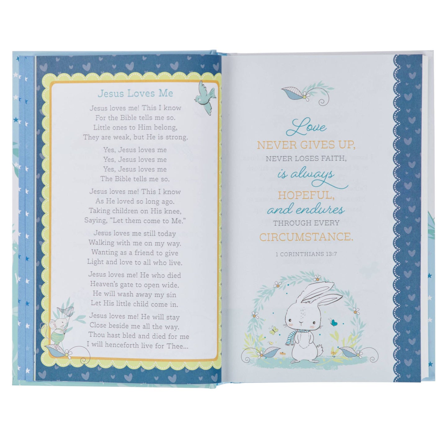 Bible NLT Infant Hardcover, Blue