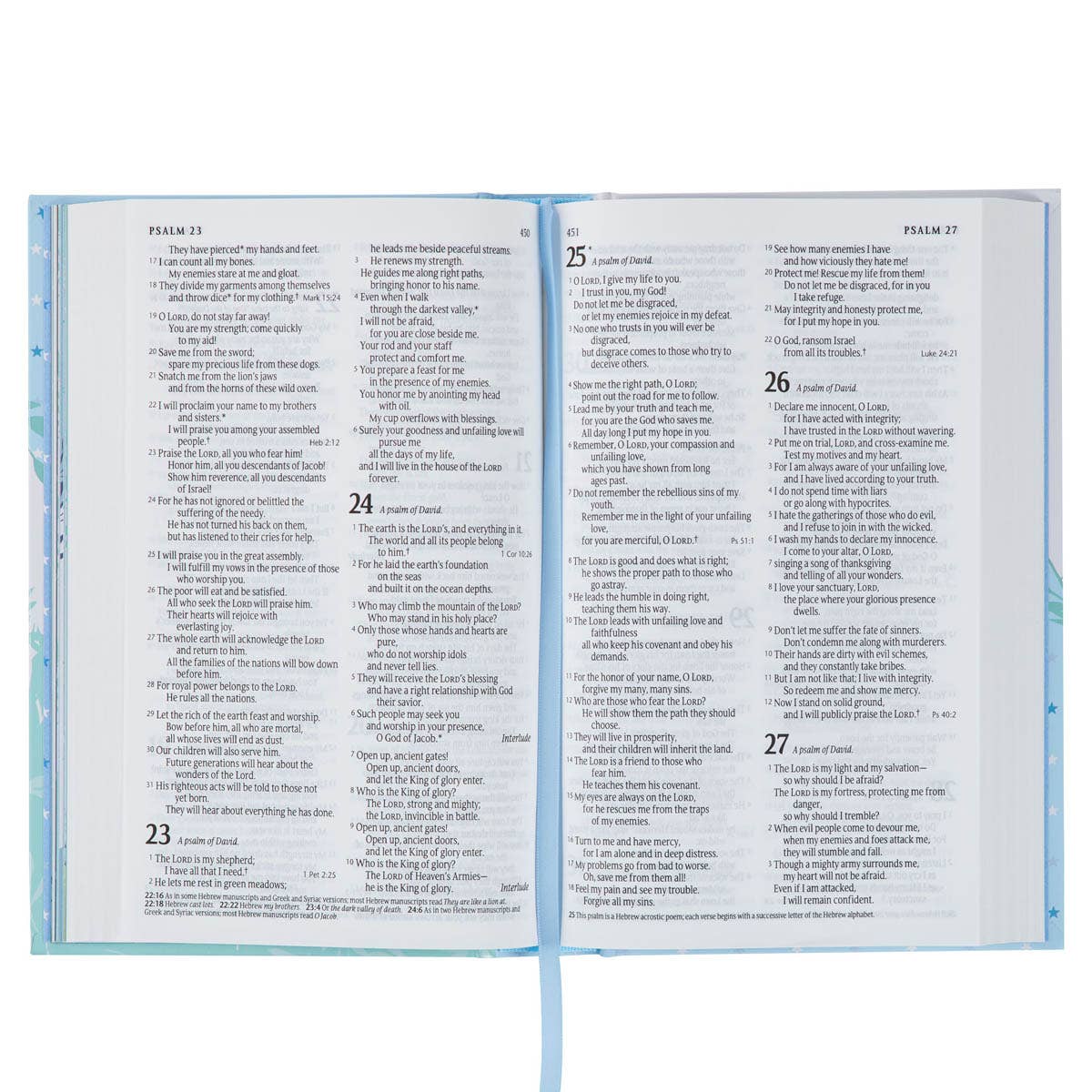 Bible NLT Infant Hardcover, Blue