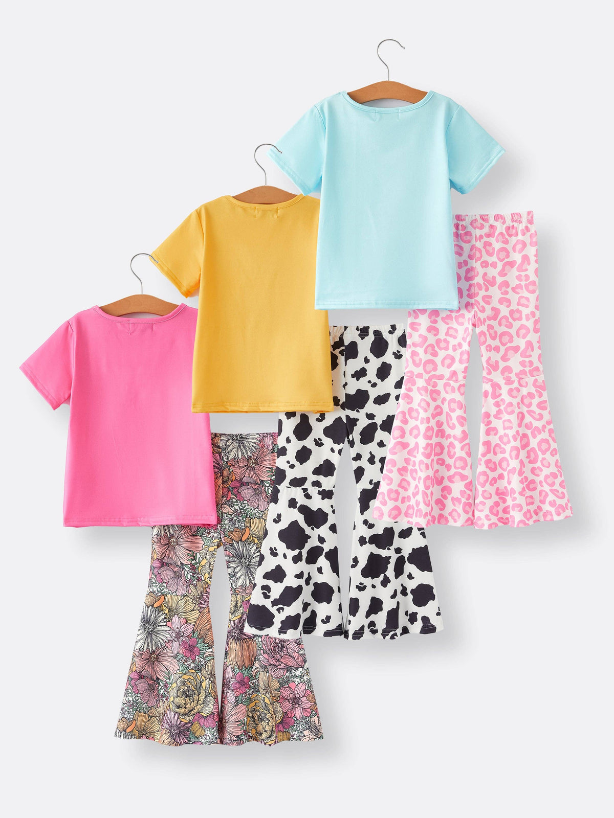 Girls Western Cow Leopard 2 Piece Set