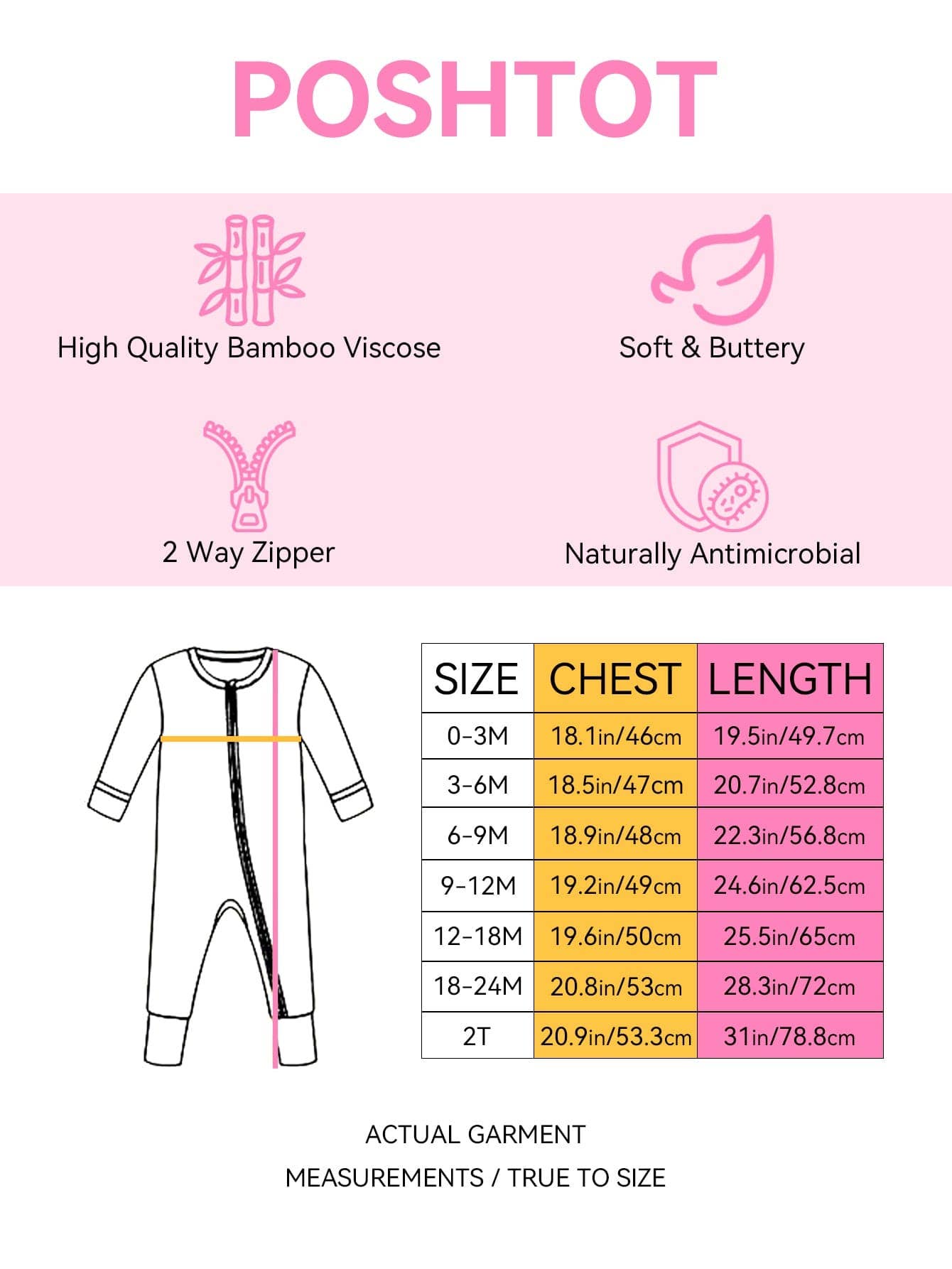 PoshTOT Sunglasses Bamboo Baby Convertible Zippy Romper