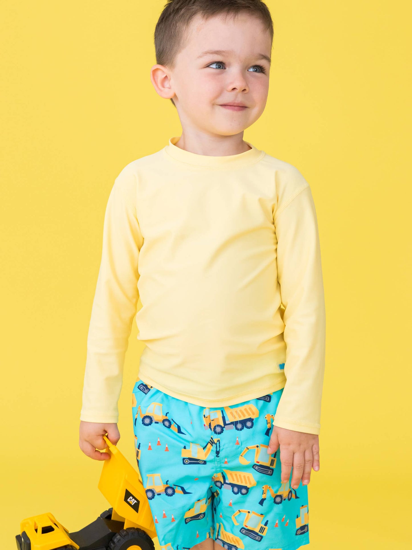 Boys Under Construction Swim Trunks