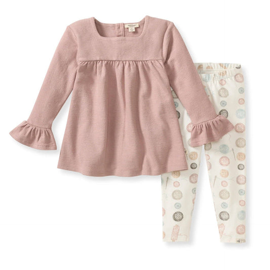 Little Button Organic Tunic & Pants Set
