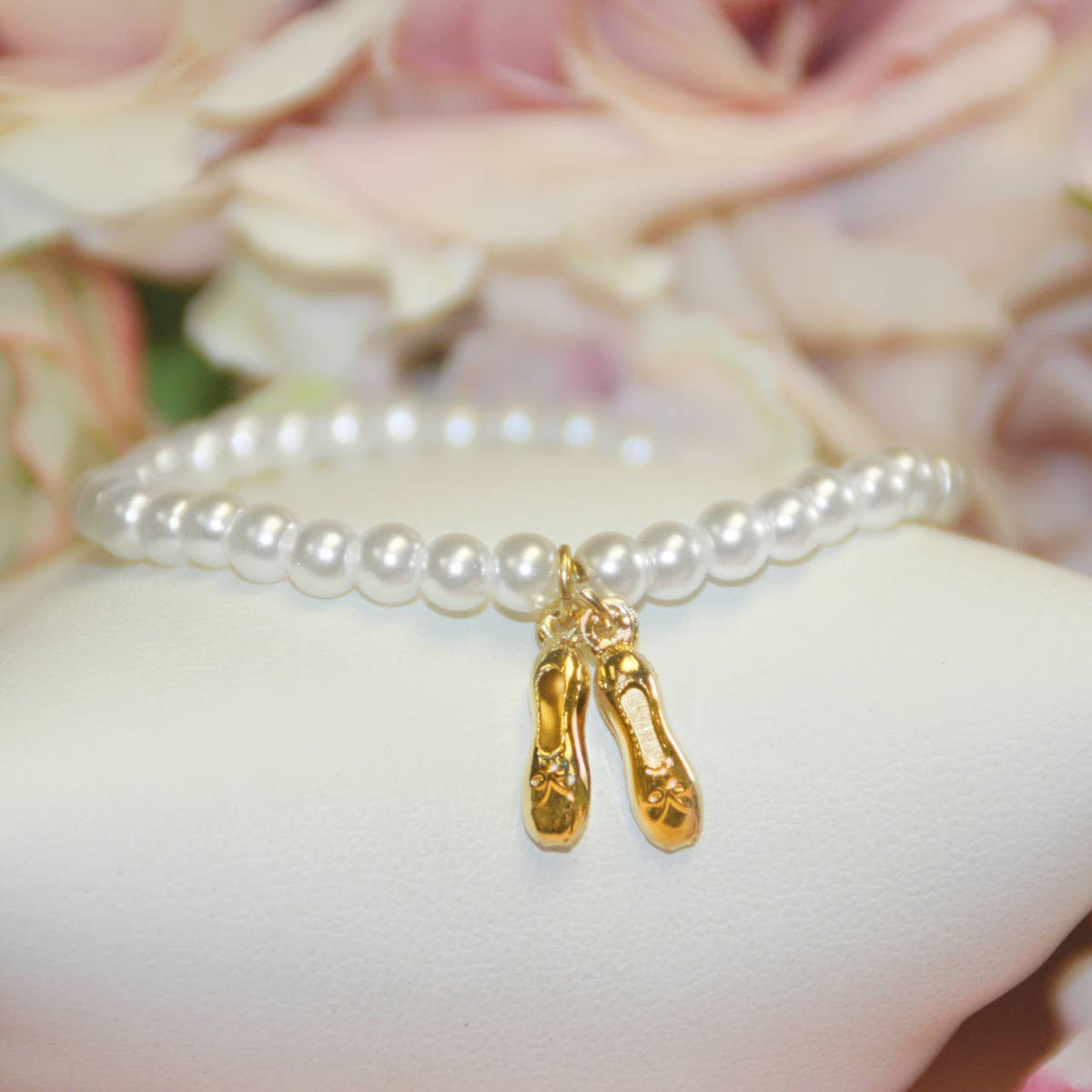 Ballet Dance Shoes Pearl Bracelet CJ-616