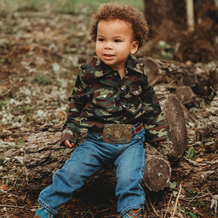 LONG SLEEVE CAMO PEARL SNAP