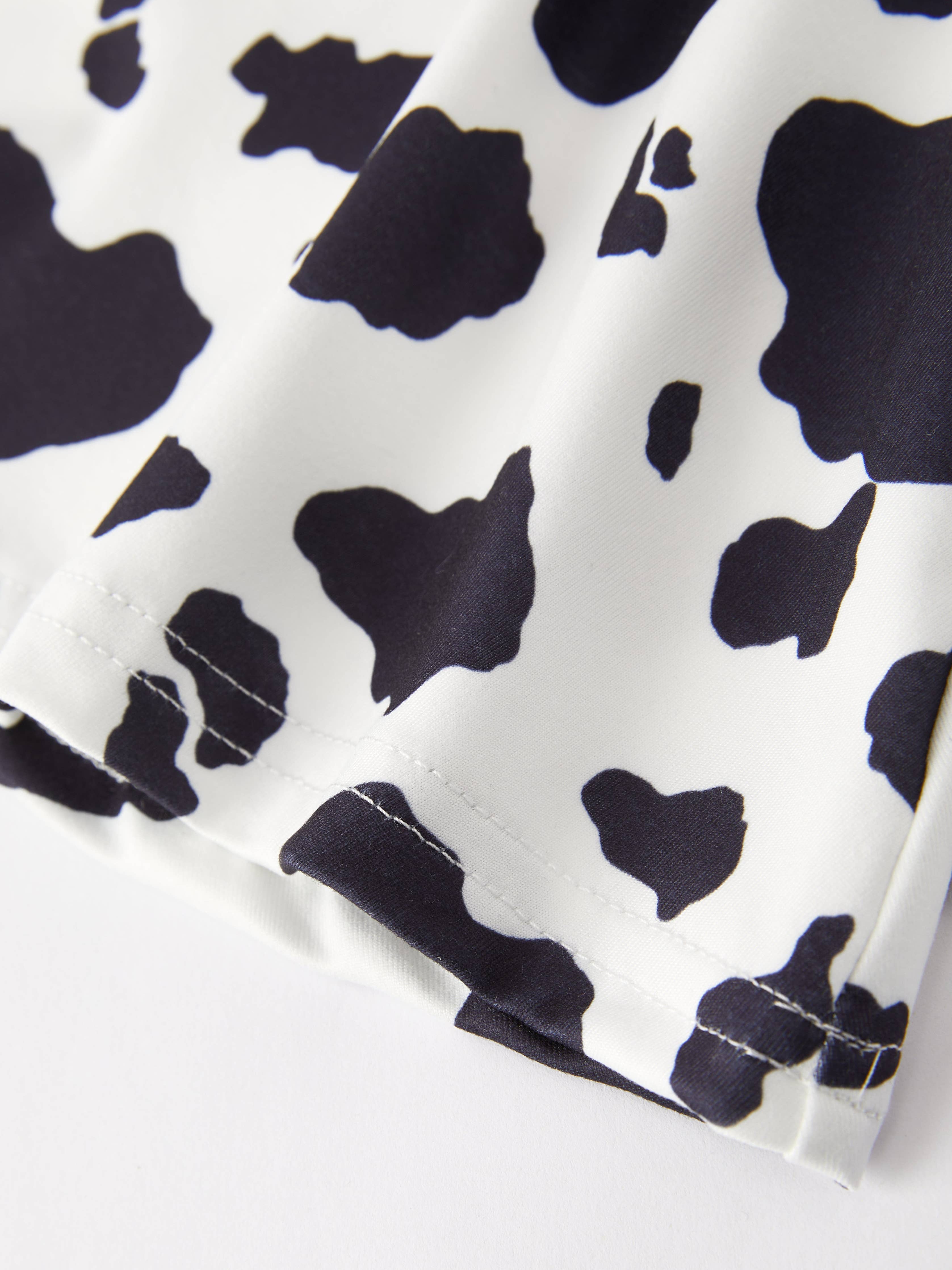 Girls Western Cow Leopard 2 Piece Set