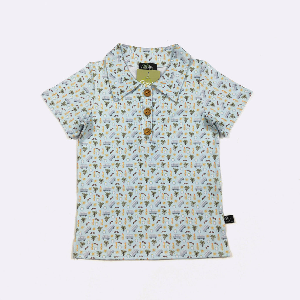 Beach Dude Boy Collar Shirt