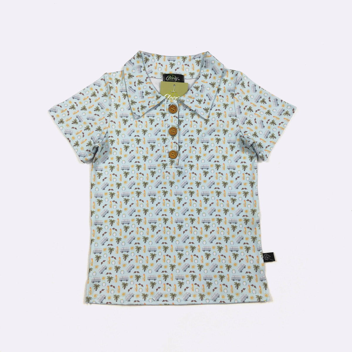 Beach Dude Boy Collar Shirt