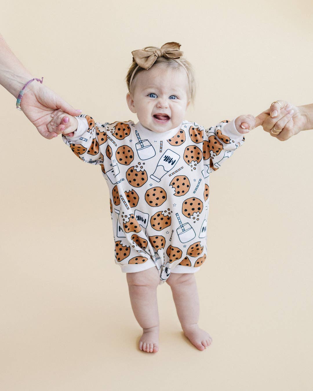 Bubble Romper | Milk & Cookies