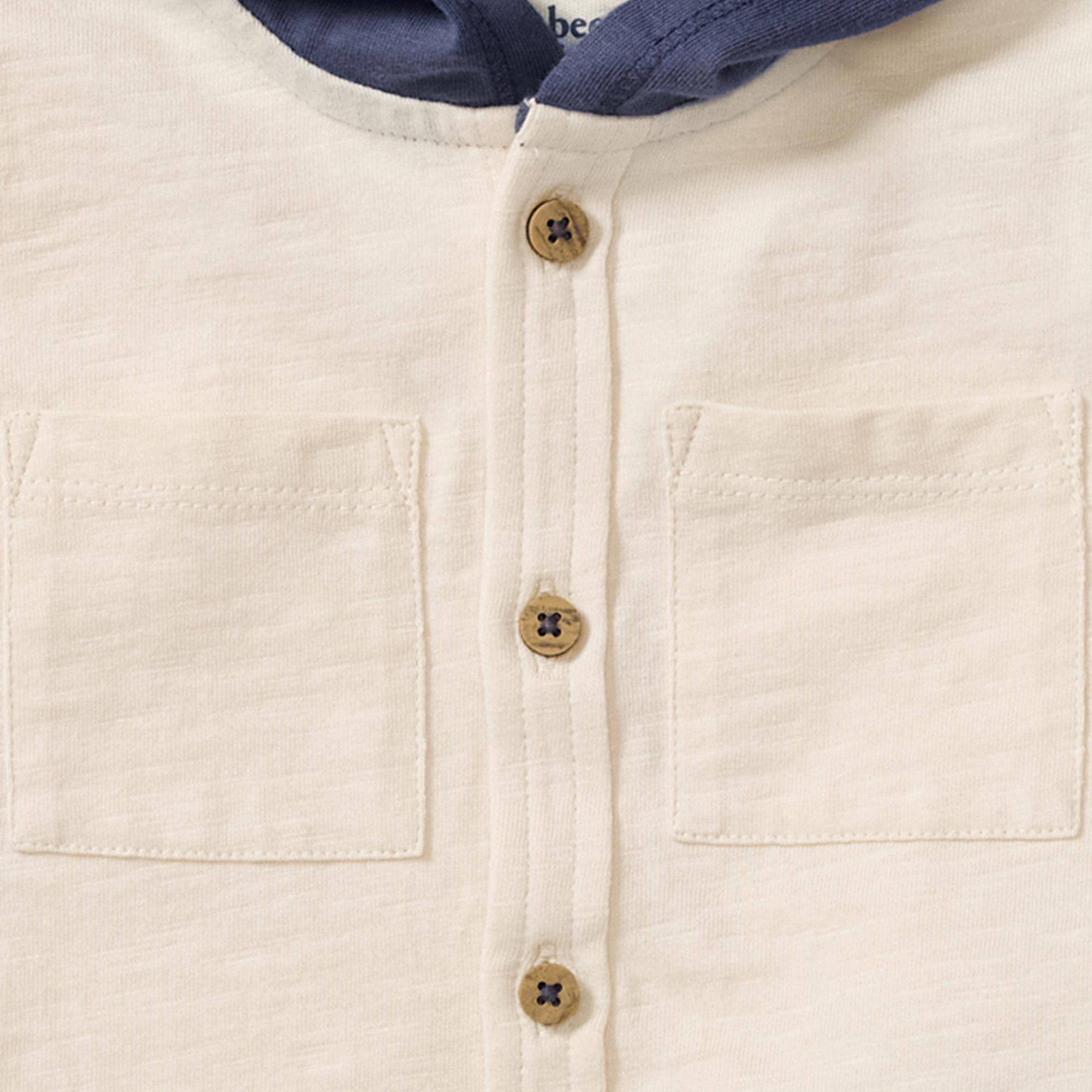 Organic Boy Slub Hooded Sleeveless Shirt & Shorts Set