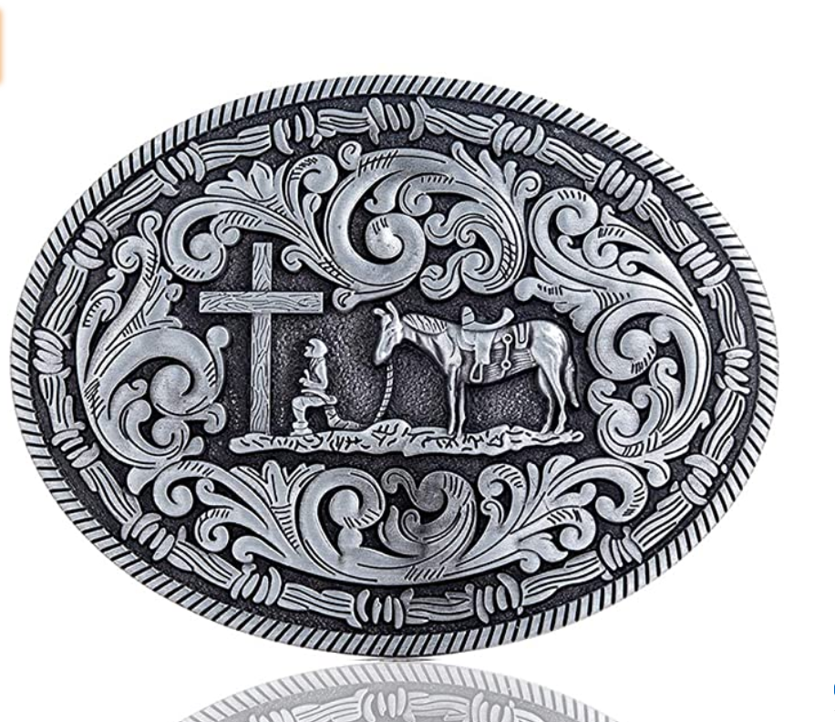 Praying Cowboy Belt Buckle 1777
