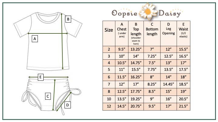 Kids Teal Peach Diamond Rash Guard Swimsuit