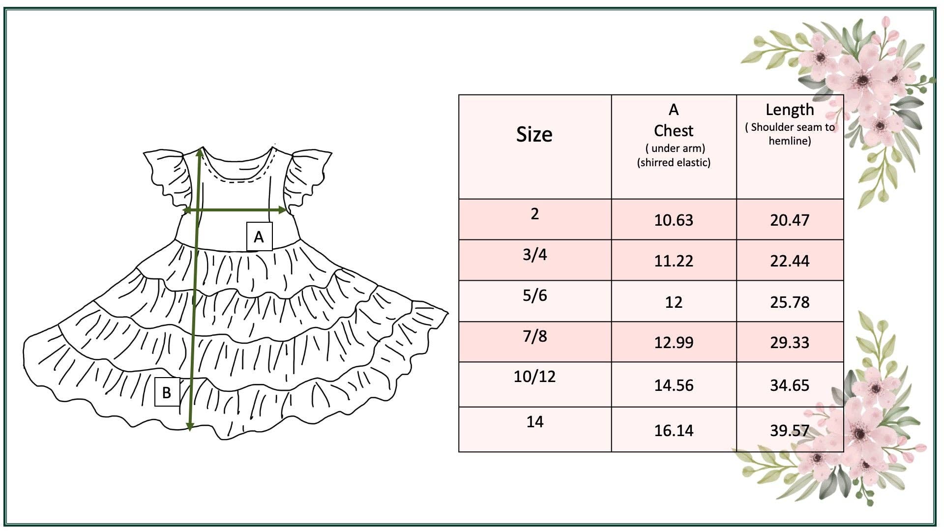 Girls Ava Periwinkle Floral Checkered Spring Tiered Dress