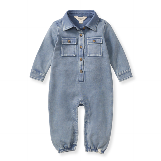 Acid Wash Infant Jumpsuit