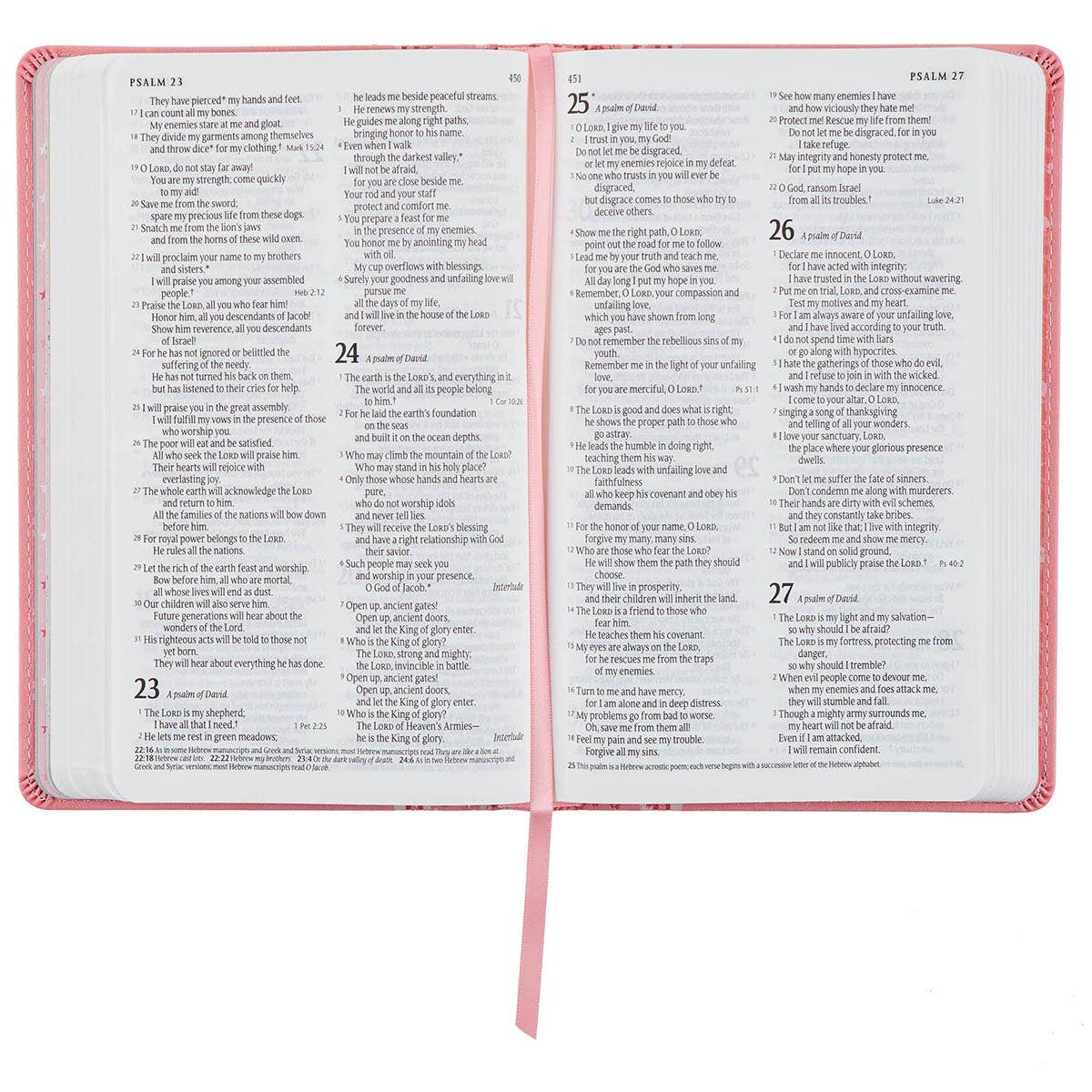 Bible NLT Infant Faux leather, Pink