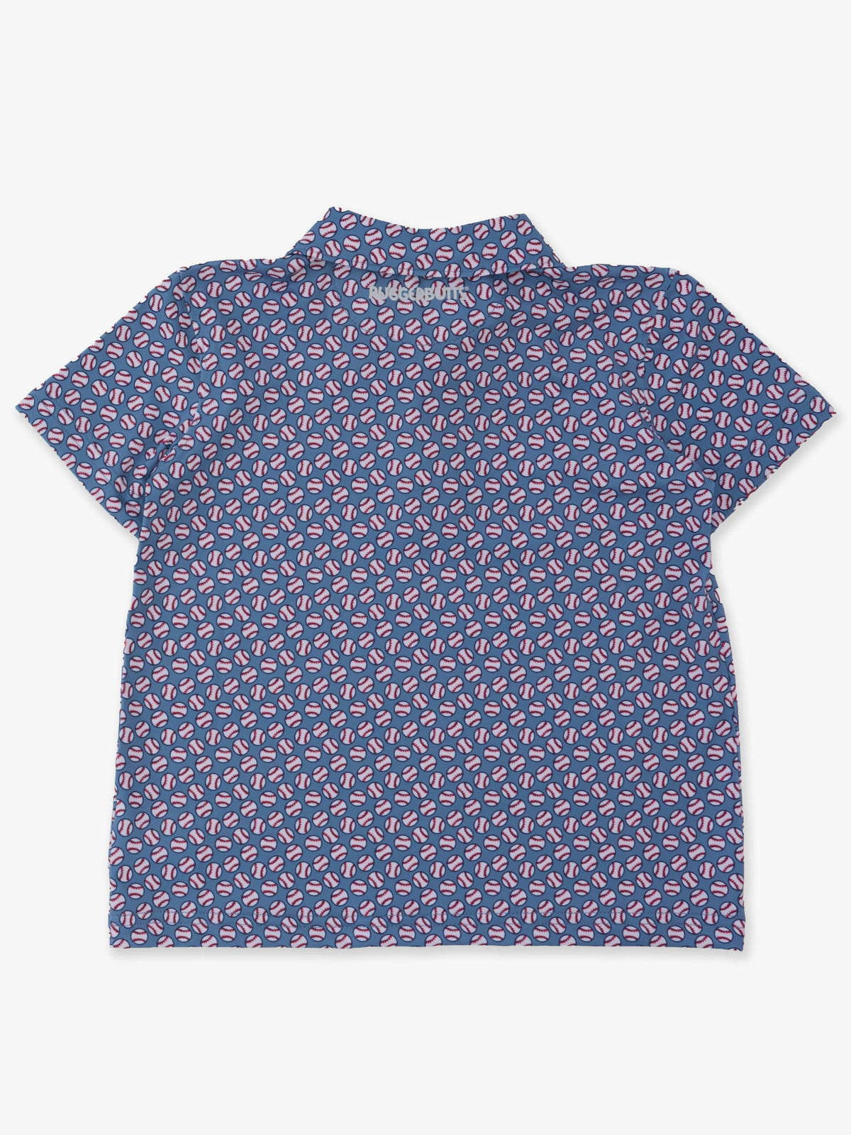 Boys Home Run Knit Short Sleeve Performance Polo