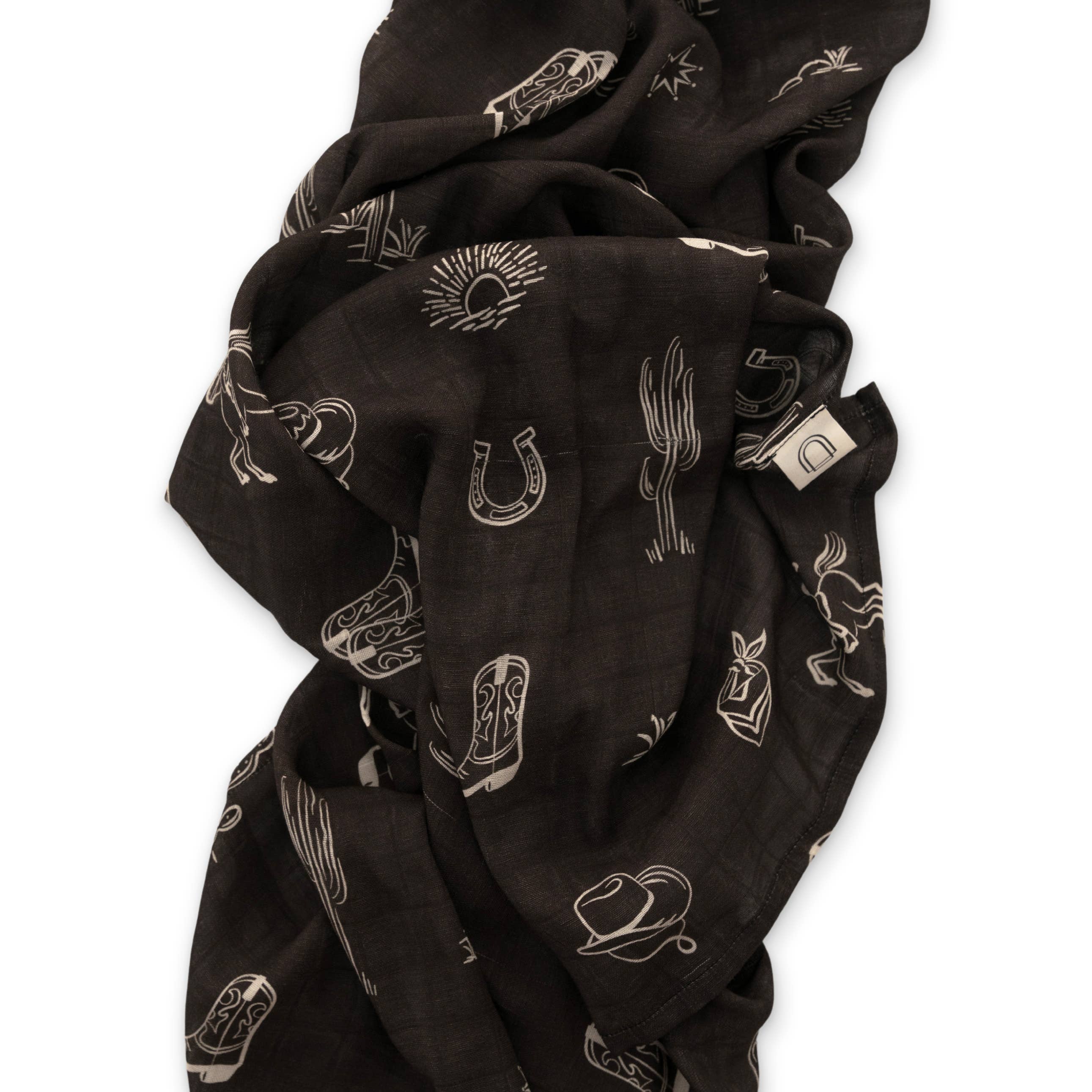 Western Muslin Swaddle Blanket