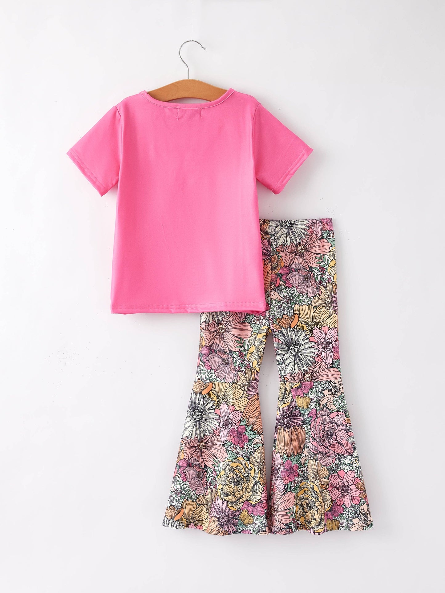 Girls Western Cow Leopard 2 Piece Set